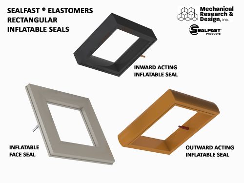 Inflatable Seals, Door Seal, Hatch Seal, Square Seal, Rectangular Seal, Gripper Seal, Inflatable Seal, Seal Actuator, Annular Seals, Mechanical Seals, Ring Seal, Air Bladder, Pneumatic Seal, Hydraulic Seal, SEALFAST® Elastomers | SEALFAST® Products | Mechanical Research & Design, Inc., Manitowoc Wisconsin U.S.A.