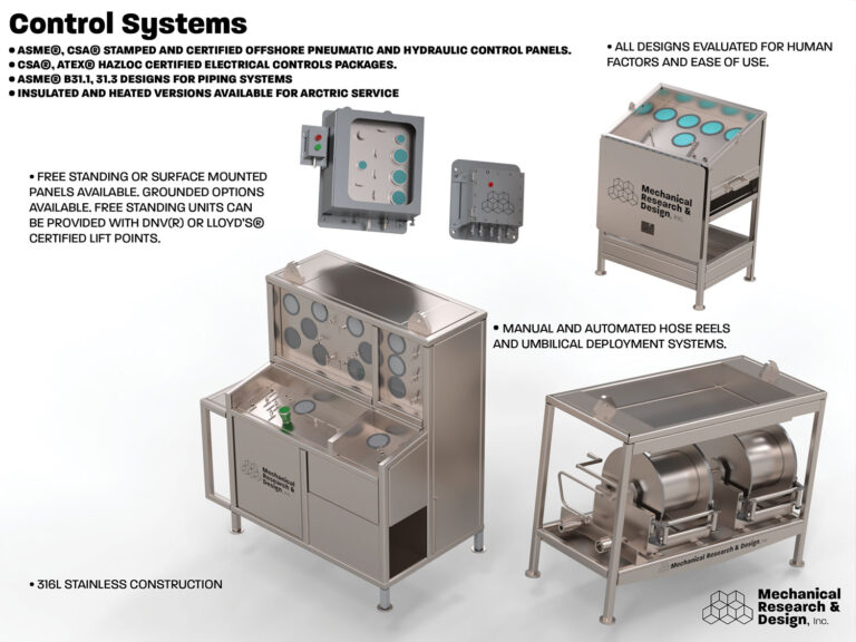 Offshore Control Panels, Drilling Control Panels, Oil & Gas Controls | Oil & Gas Drilling and Production Tools | Mechanical Research & Design, Inc., Manitowoc Wisconsin U.S.A.
